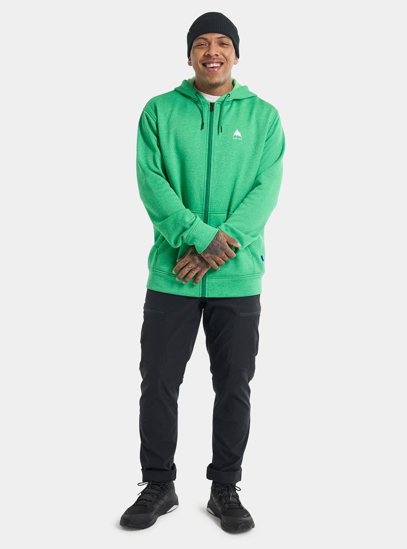 Sweats Burton Oak Full-Zip Hoodie  Vert Homme | CDI-5870509