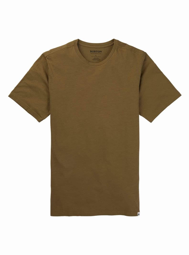 T-shirts Burton Classiche Corta Sleeve  Vert Olive Homme | BAB-6935708