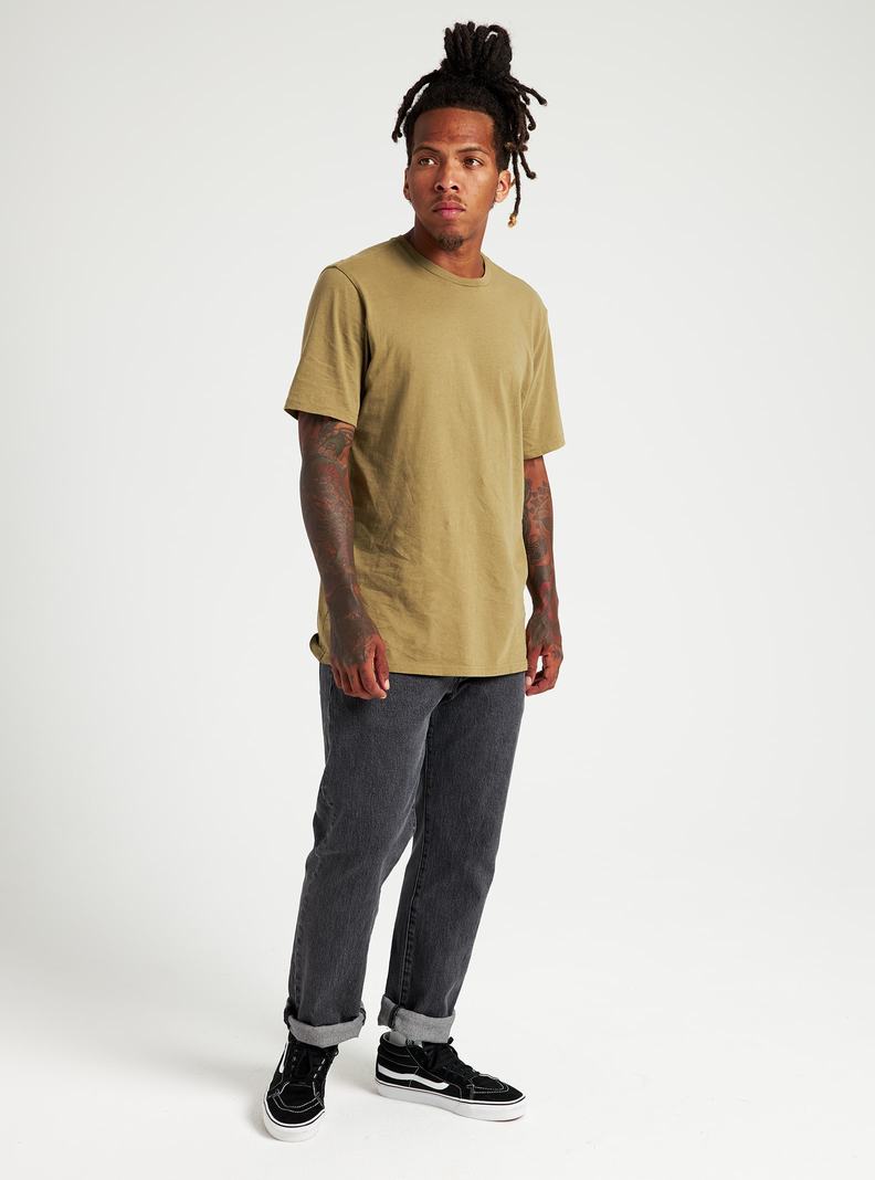 T-shirts Burton Classiche Corta Sleeve  Vert Olive Homme | BAB-6935708