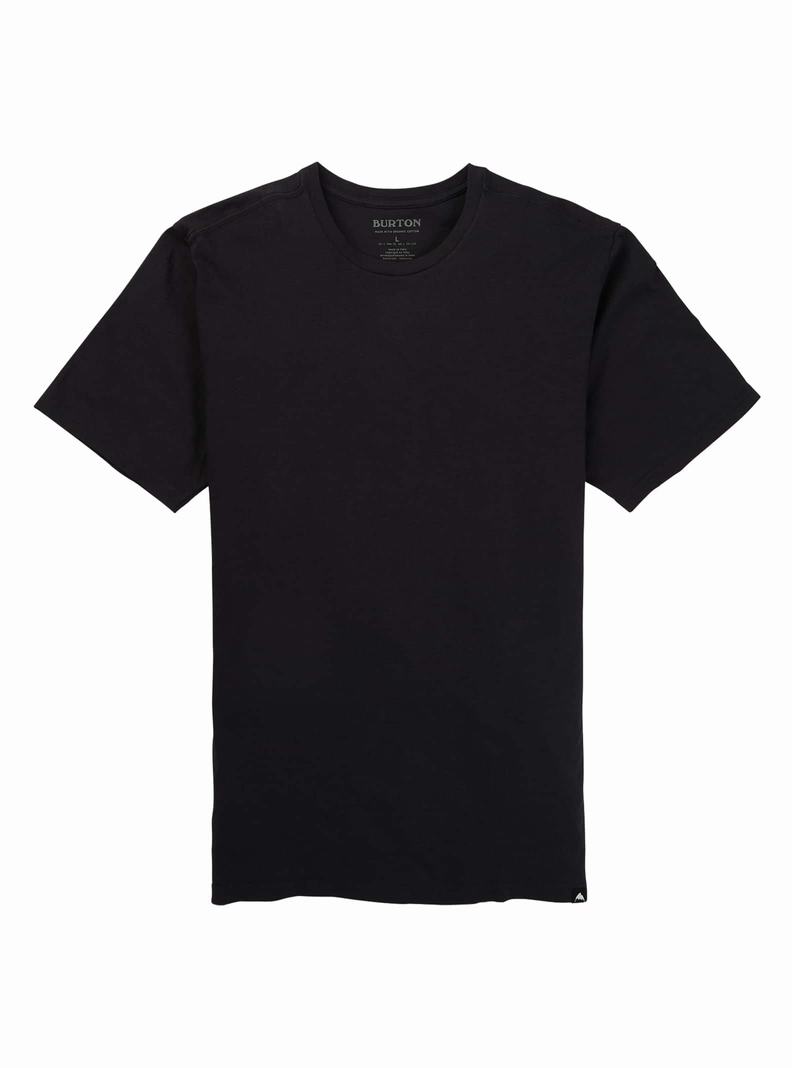 T-shirts Burton Classiche Corta Sleeve  Noir Homme | TLG-9160835