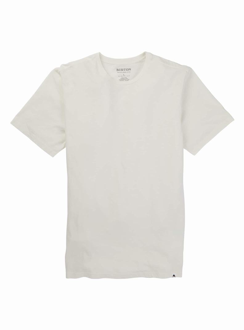 T-shirts Burton Classiche Corta Sleeve  Blanche Homme | XBC-1732014