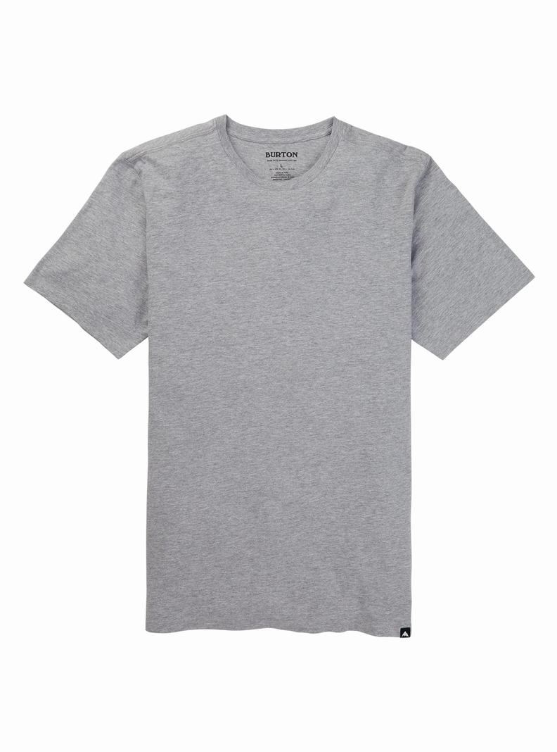 T-shirts Burton Classiche Corta Sleeve  Grise Homme | UBD-4783747