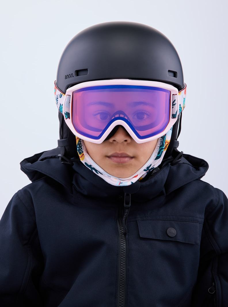 Lunette Ski Burton Anon Relapse Jr. Goggles + MFI Face Mask  Bleu Enfant | XYA-3578692