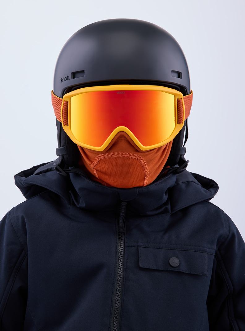 Lunette Ski Burton Anon Relapse Jr. Goggles + MFI Face Mask  Rouge Enfant | JFK-6701628