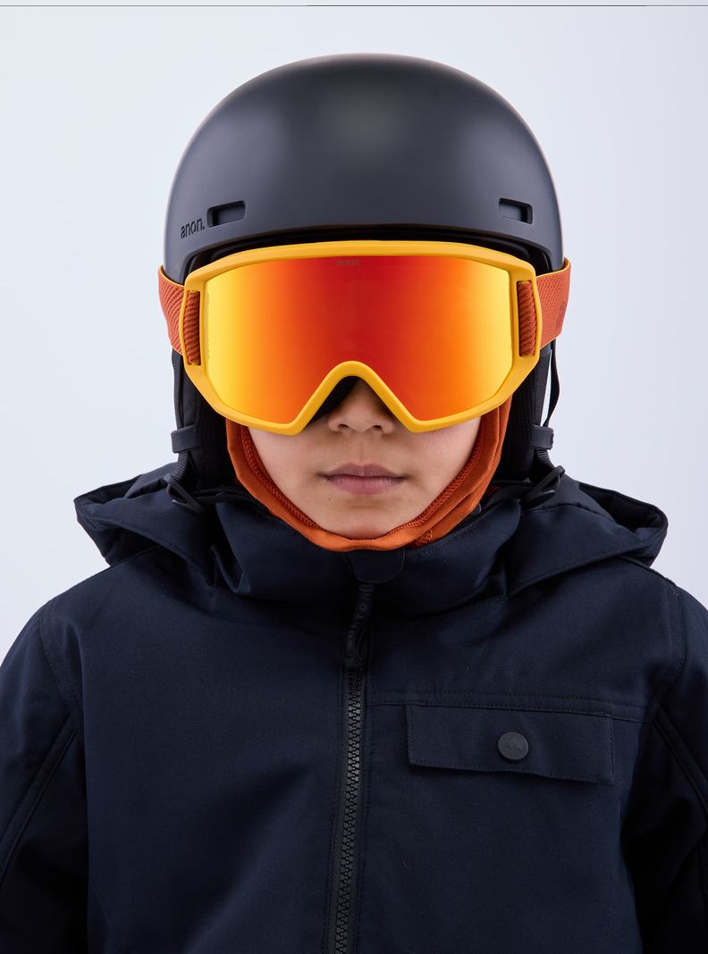 Lunette Ski Burton Anon Relapse Jr. Goggles + MFI Face Mask  Rouge Enfant | JFK-6701628