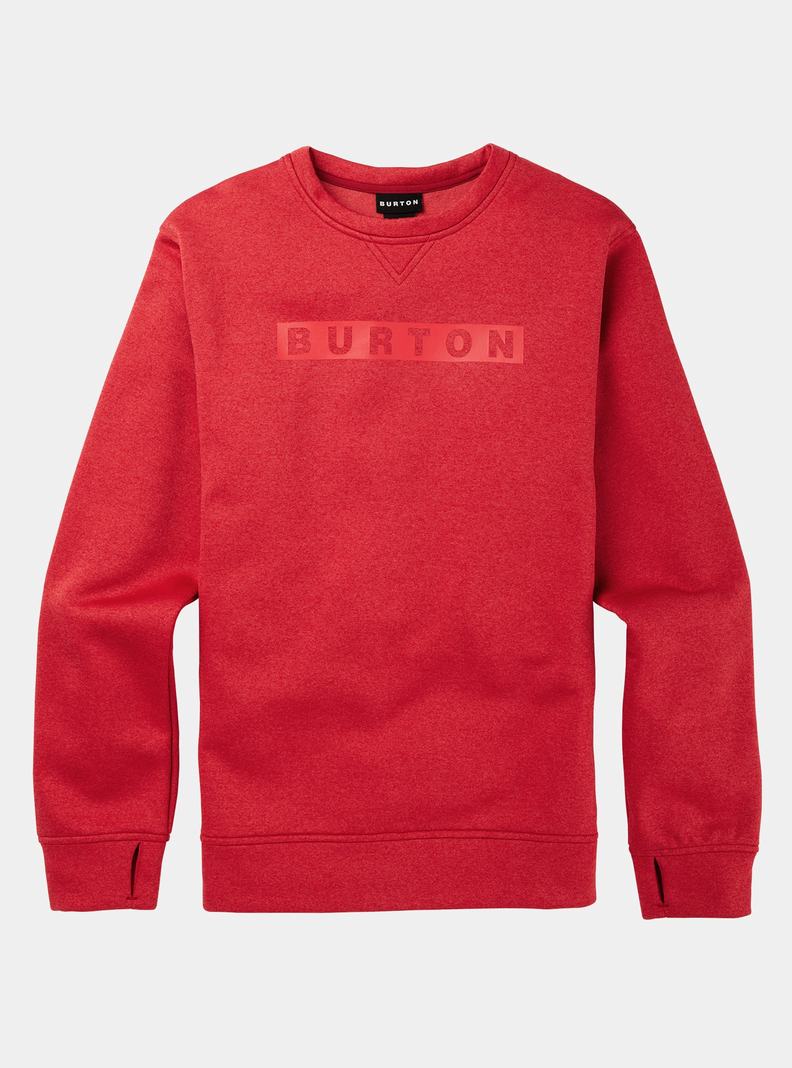 Sweats Burton Oak Pullover Crew  Rouge Homme | SCL-4159159