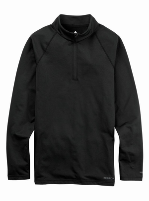 Sous-couches Burton Heavyweight X Base Layer Quarter-Zip  Noir Homme | BPE-6570386