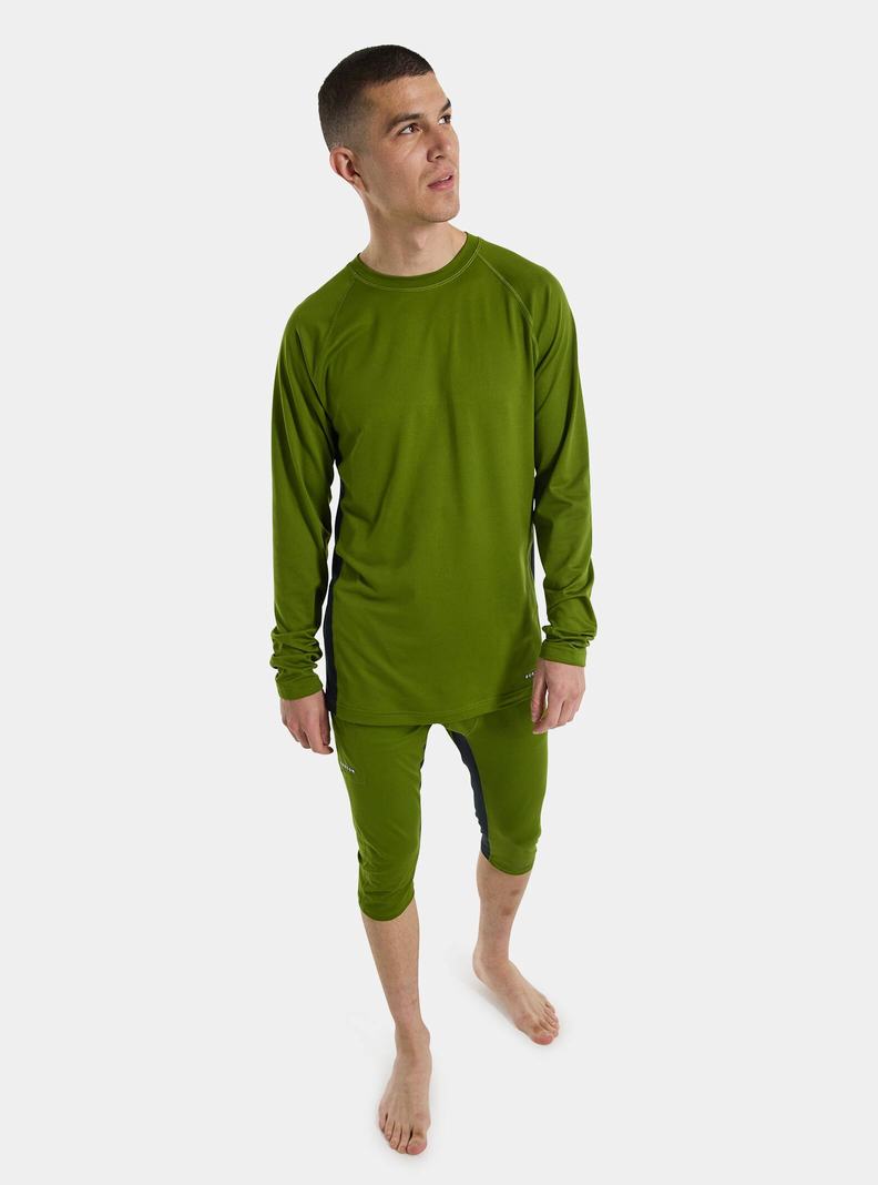 Sous-couches Burton Midweight X Base Layer Crewneck  Vert Homme | RZG-8989375