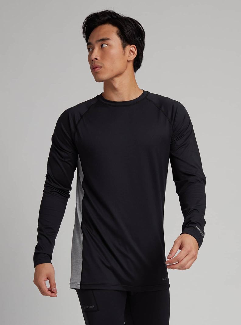 Sous-couches Burton Midweight X Base Layer Crewneck  Noir Grise Homme | DYA-4440325