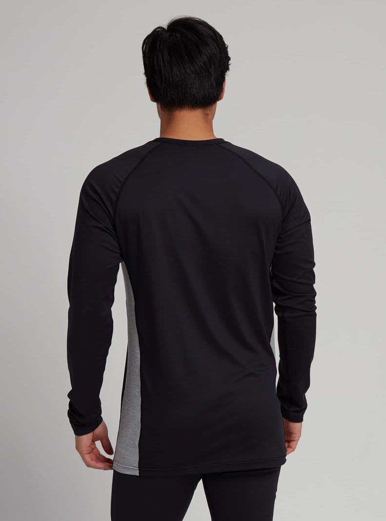 Sous-couches Burton Midweight X Base Layer Crewneck  Noir Grise Homme | DYA-4440325