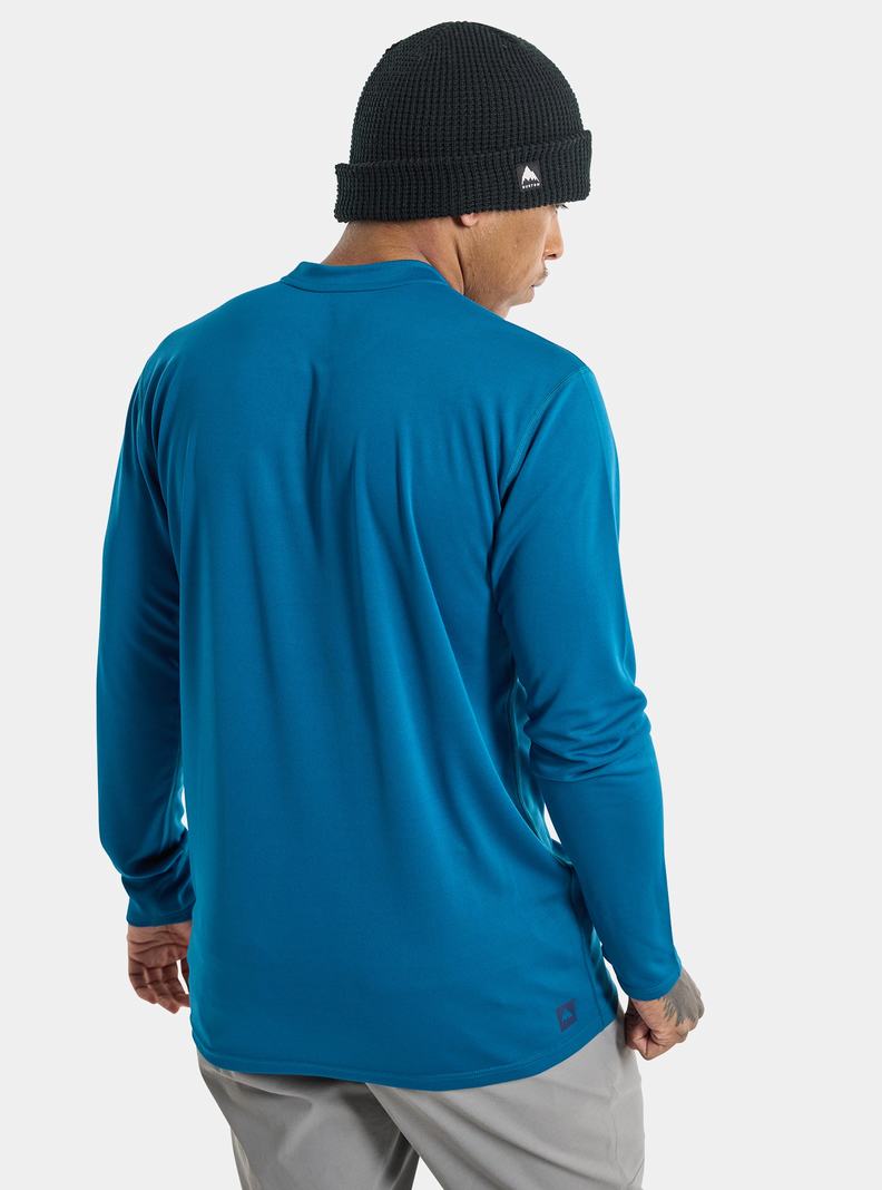 Chemise Burton Brand Active Long Sleeve  Bleu Homme | OTN-5854927