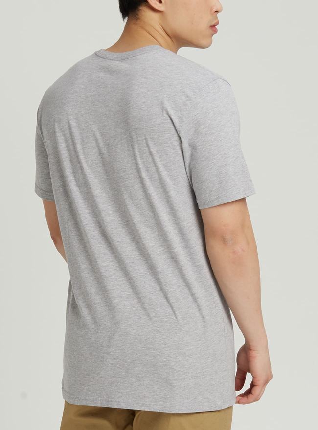 T-shirts Burton Colfax Corta Sleeve  Grise Homme | LVA-7907528