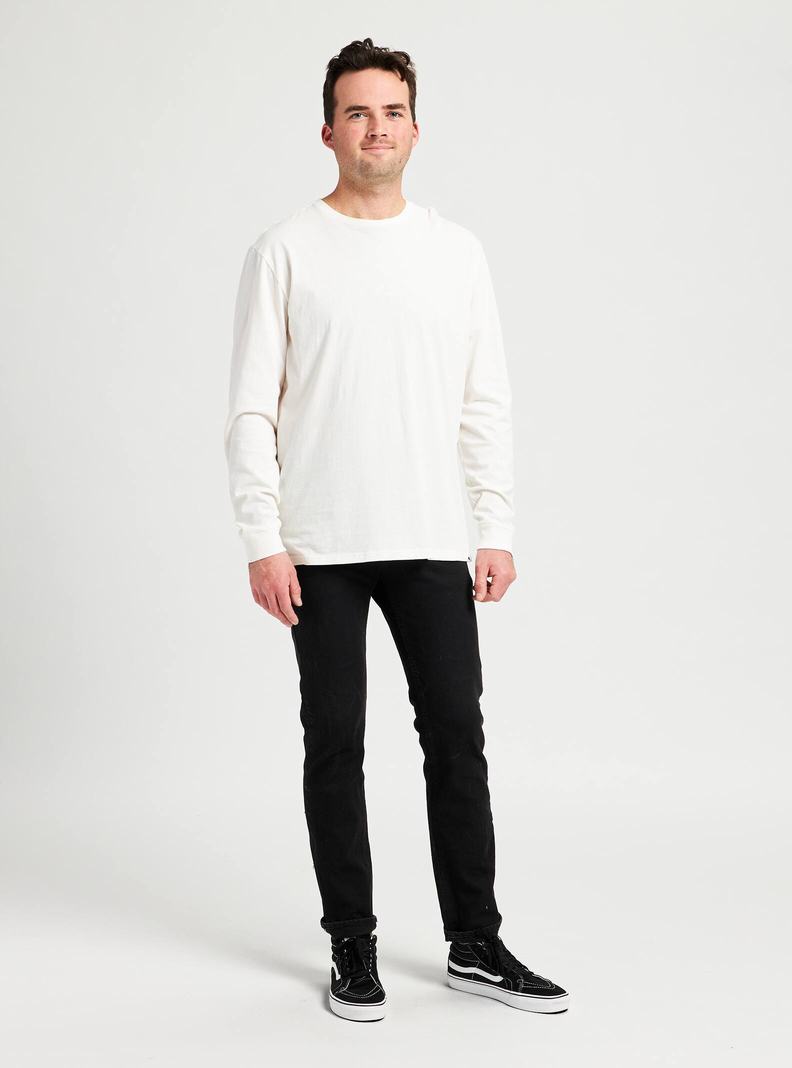 T-shirts Burton Classiche Long Sleeve  Blanche Homme | TAK-5298968