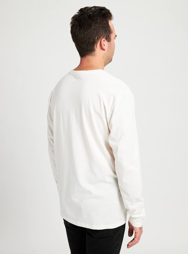 T-shirts Burton Classiche Long Sleeve  Blanche Homme | TAK-5298968