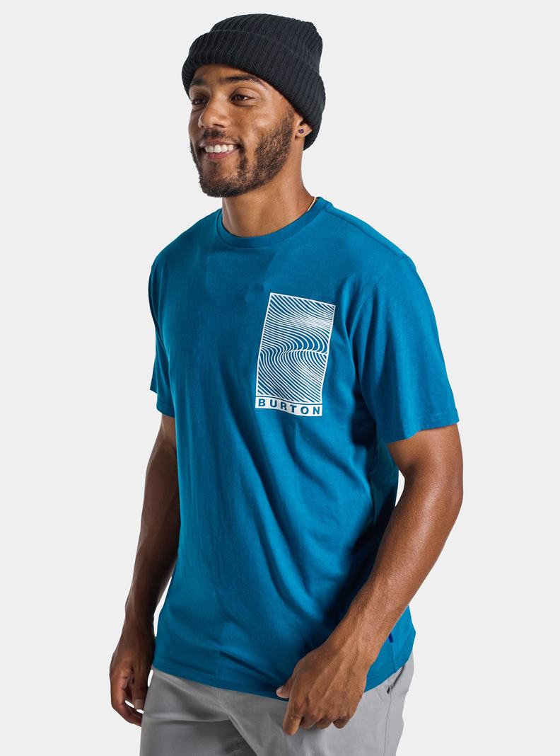 T-shirts Burton Custom X Corta Sleeve  Bleu Homme | III-4988470