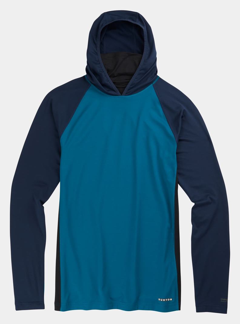 Sous-couches Burton Midweight X Base Layer Long Neck Hoodie  Bleu Homme | NQK-2462793