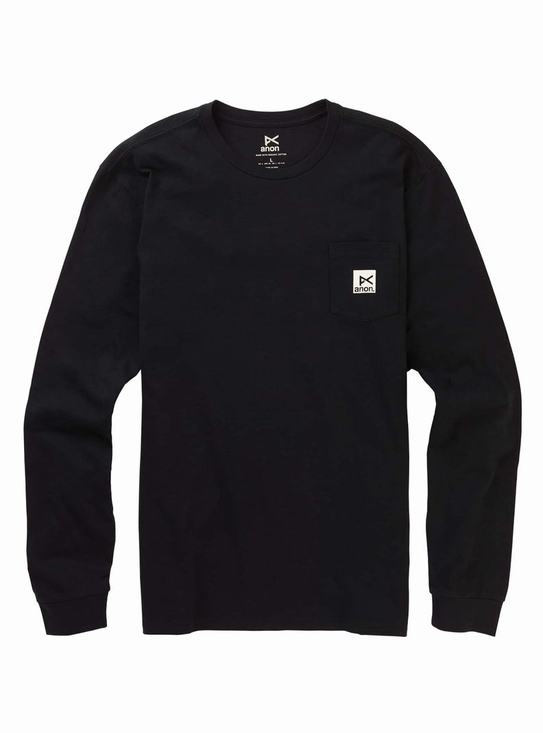 T-shirts Burton Anon Long Sleeve  Noir Homme | RFN-7294712