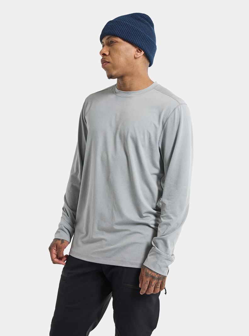 Sous-couches Burton Multipath Essential Tech Long Sleeve  Grise Homme | EIZ-8373672