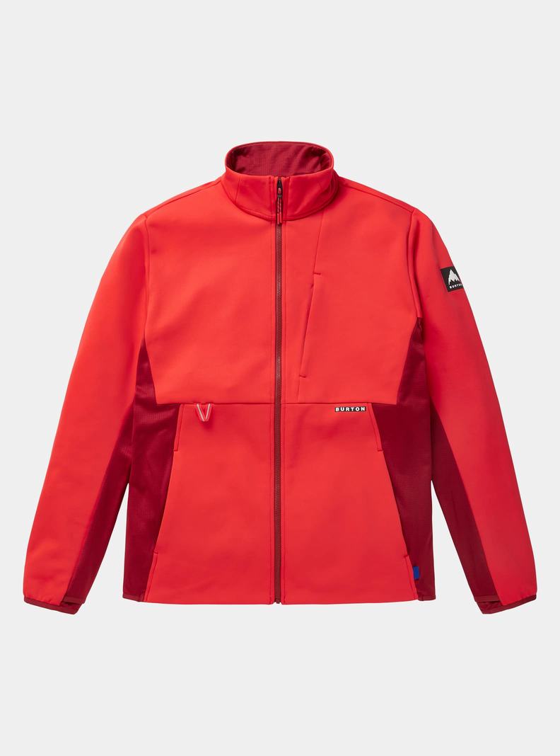 Sweats Burton Multipath Full-Zip Fleece  Rose Rouge Homme | NSZ-2506084