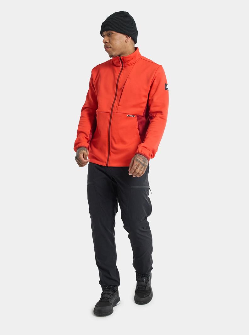 Sweats Burton Multipath Full-Zip Fleece  Rose Rouge Homme | NSZ-2506084