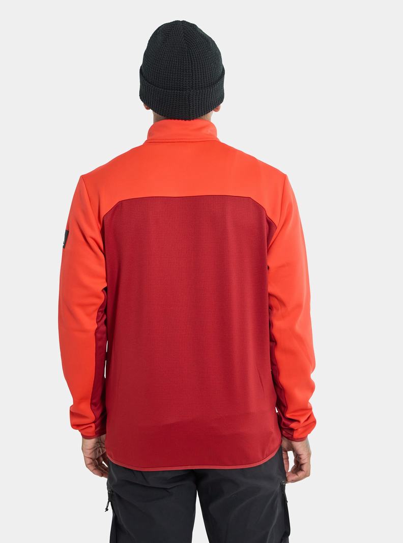 Sweats Burton Multipath Full-Zip Fleece  Rose Rouge Homme | NSZ-2506084