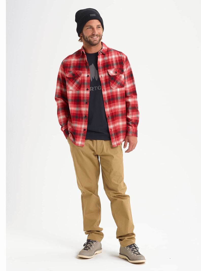 Chemise Burton Brighton Flannel  Rouge Homme | GKO-2000262