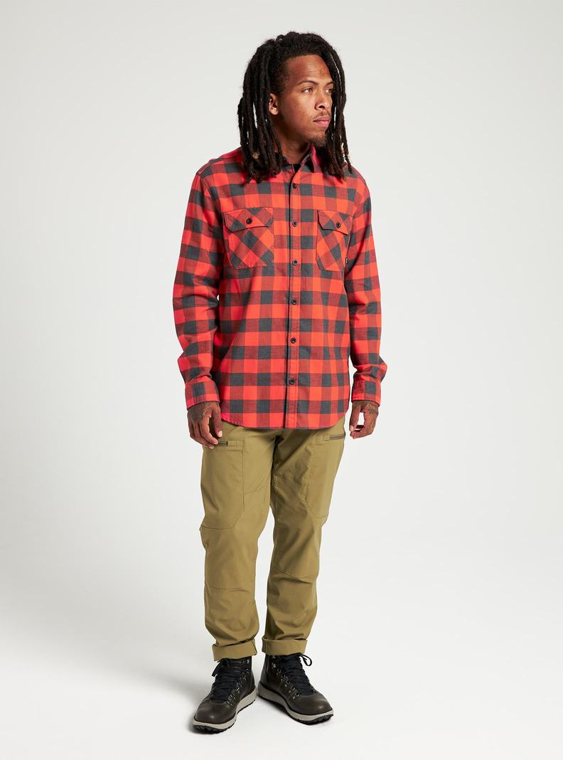 Chemise Burton Brighton Flannel  Rouge Homme | RUJ-7639120