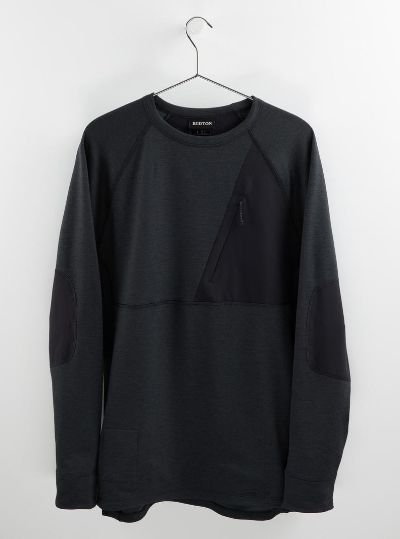 Sweats Burton Multipath Grid Crewneck Fleece  Noir Homme | OXB-7031986