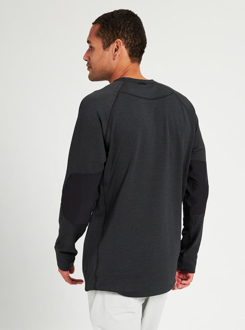 Sweats Burton Multipath Grid Crewneck Fleece  Noir Homme | OXB-7031986