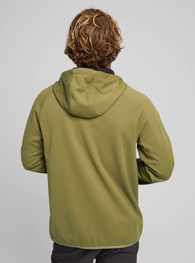 Sweats Burton Crown Weatherproof Full-Zip Fleece  Vert Olive Homme | UTB-7314152