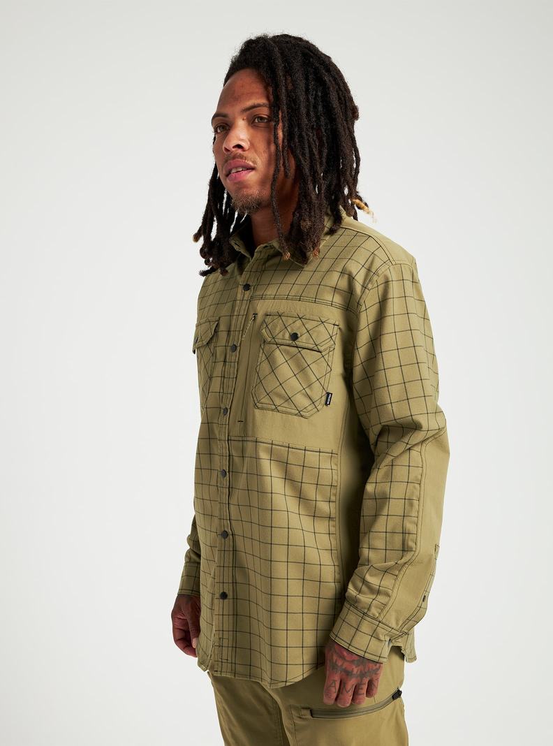 Chemise Burton Brighton Performance Flannel  Vert Olive Homme | CTG-7902502