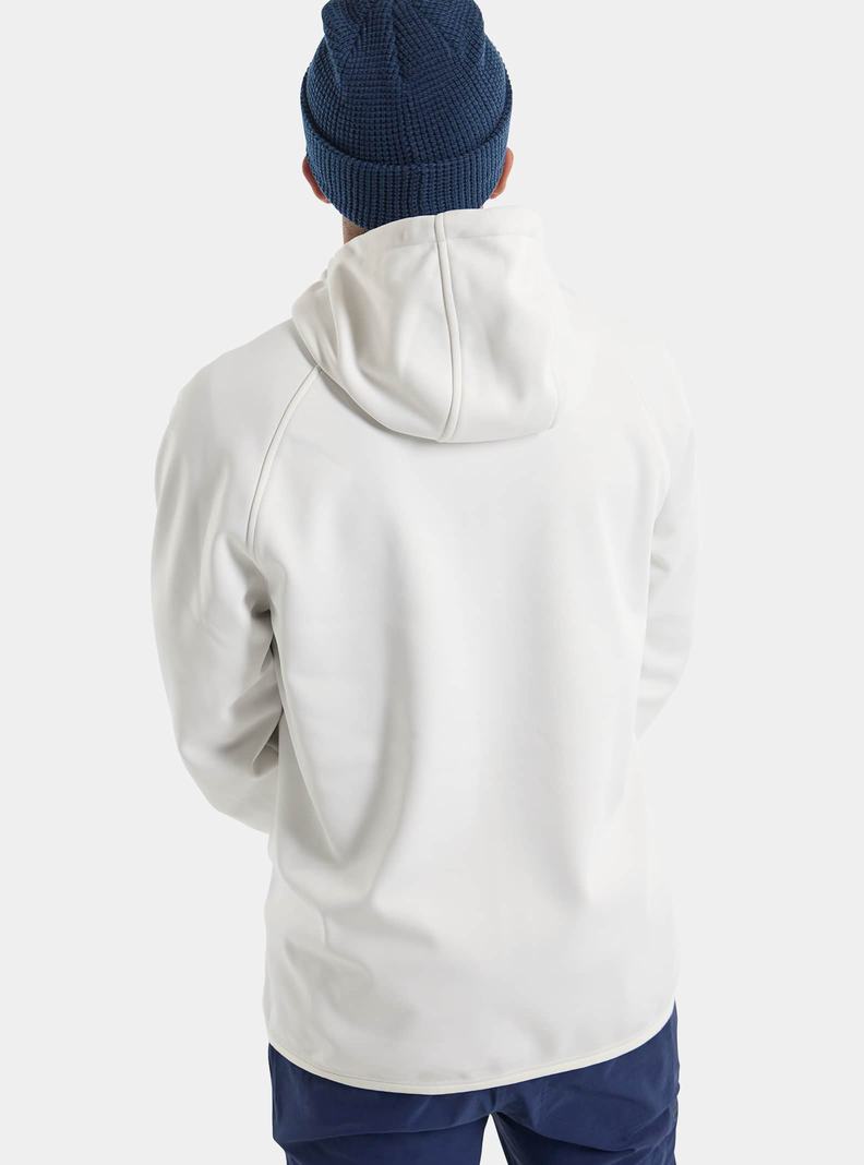 Sweats Burton Crown Weatherproof Full-Zip Fleece  Blanche Homme | DZO-9716472