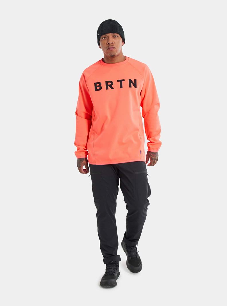 Sweats Burton Crown Weatherproof Pullover Crew  Orange Homme | CNQ-8451846