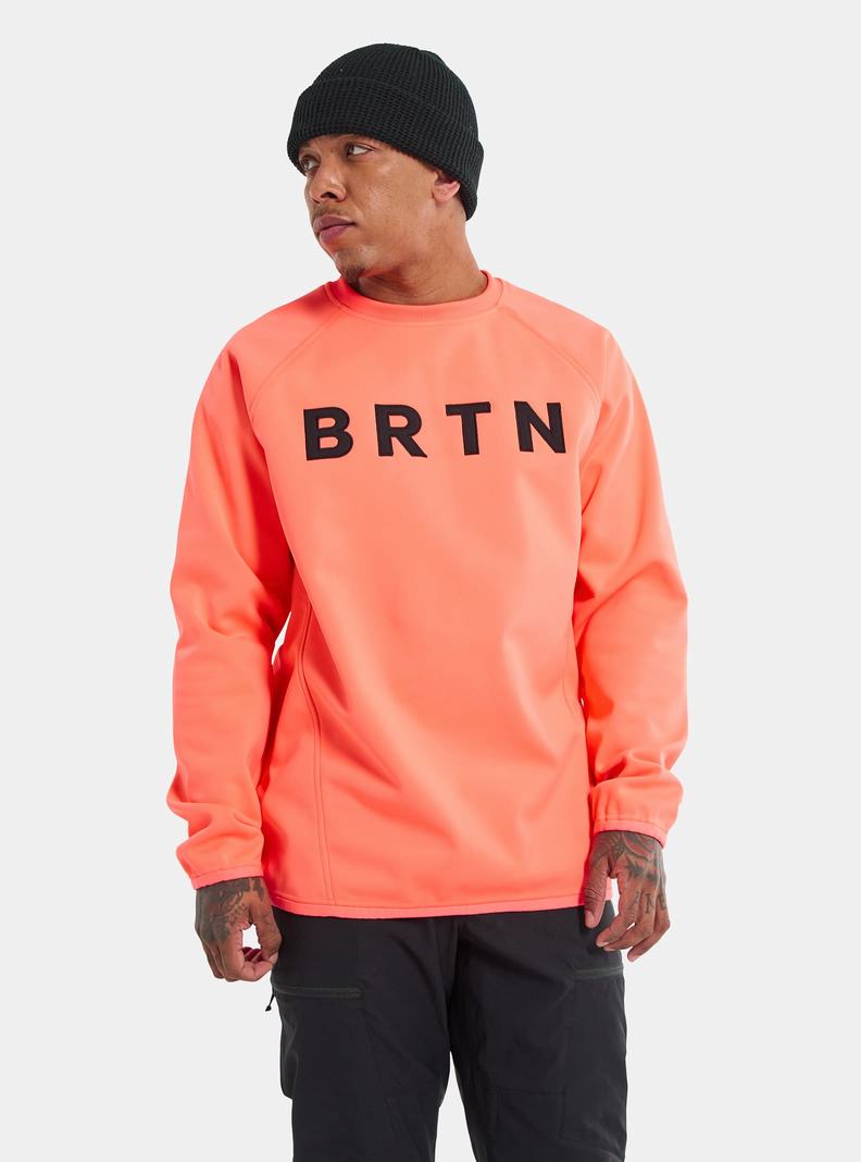 Sweats Burton Crown Weatherproof Pullover Crew  Orange Homme | CNQ-8451846