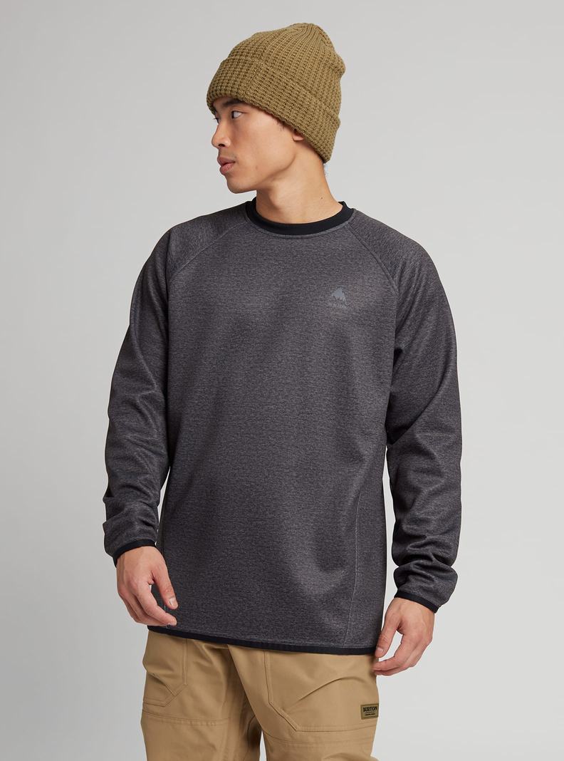 Sweats Burton Crown Weatherproof Pullover Crew  Noir Homme | ZIY-0473434