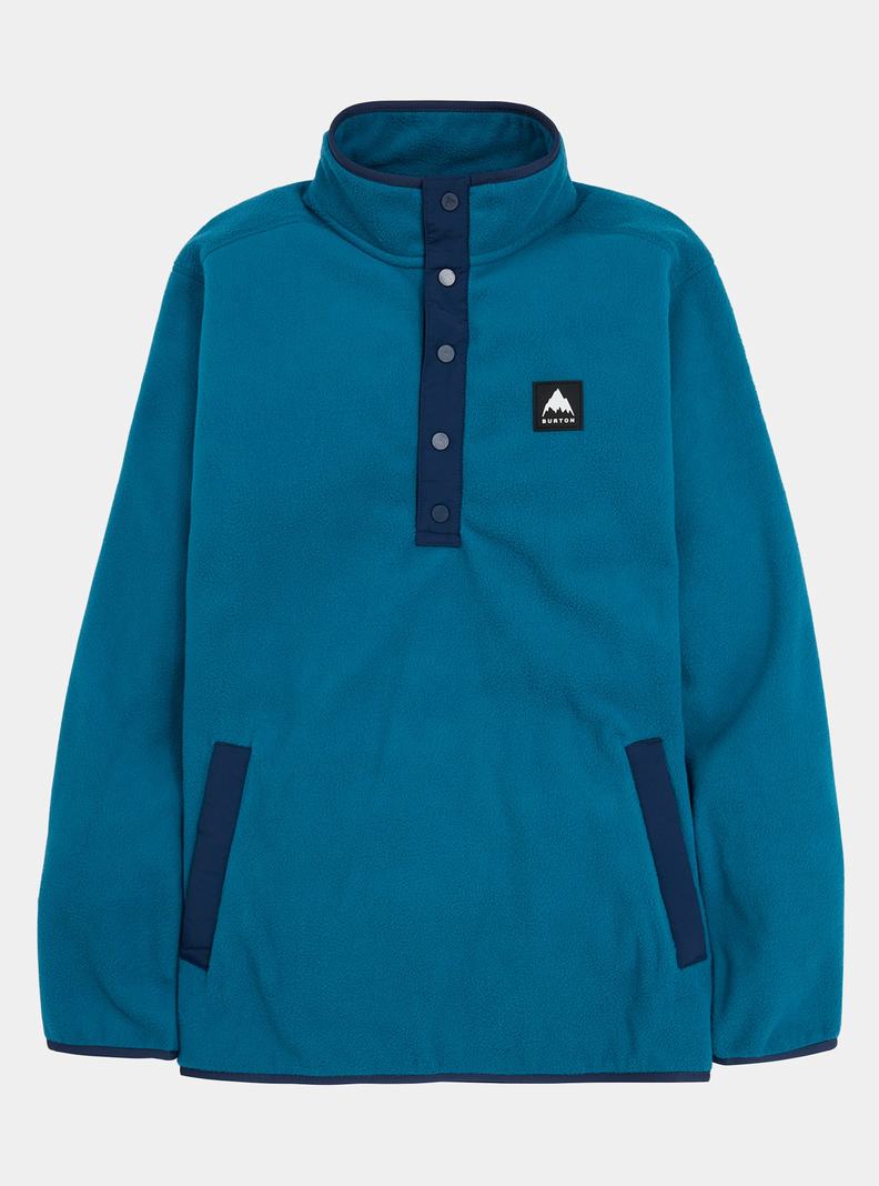 Sweats Burton Hearth Fleece Pullover  Bleu Homme | XZK-3555436