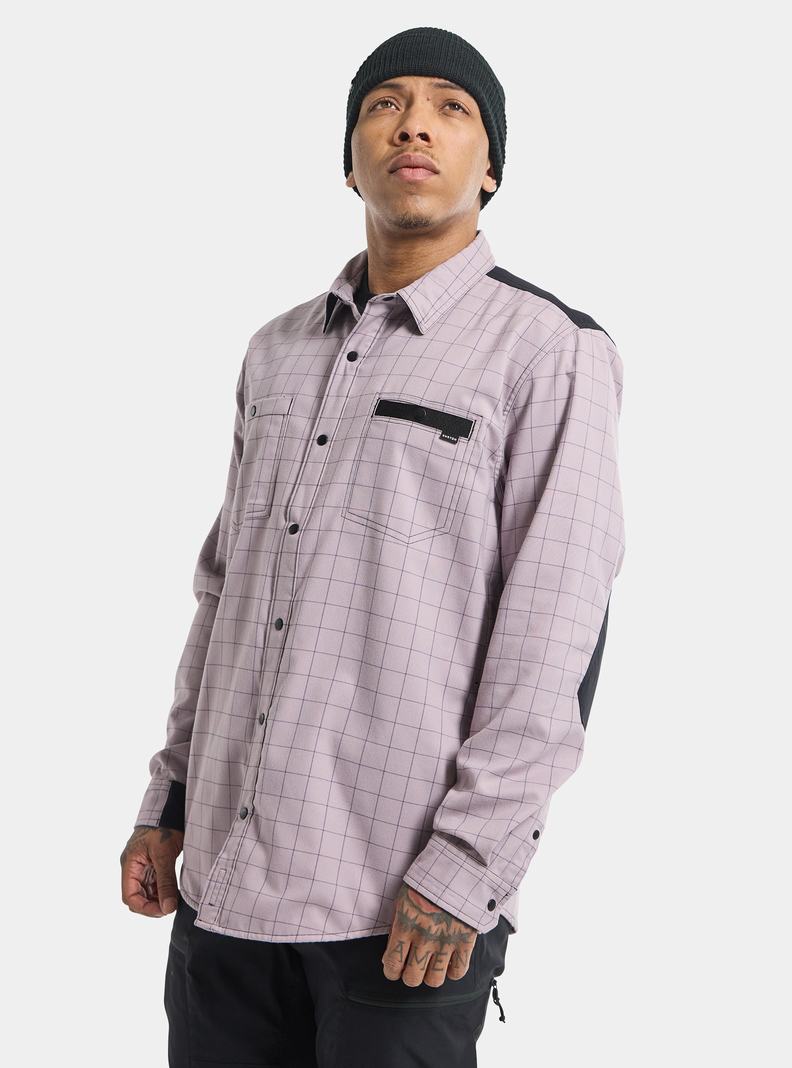 Chemise Burton Favorite Performance Long Sleeve Flannel  Lavande Homme | NNL-6469213