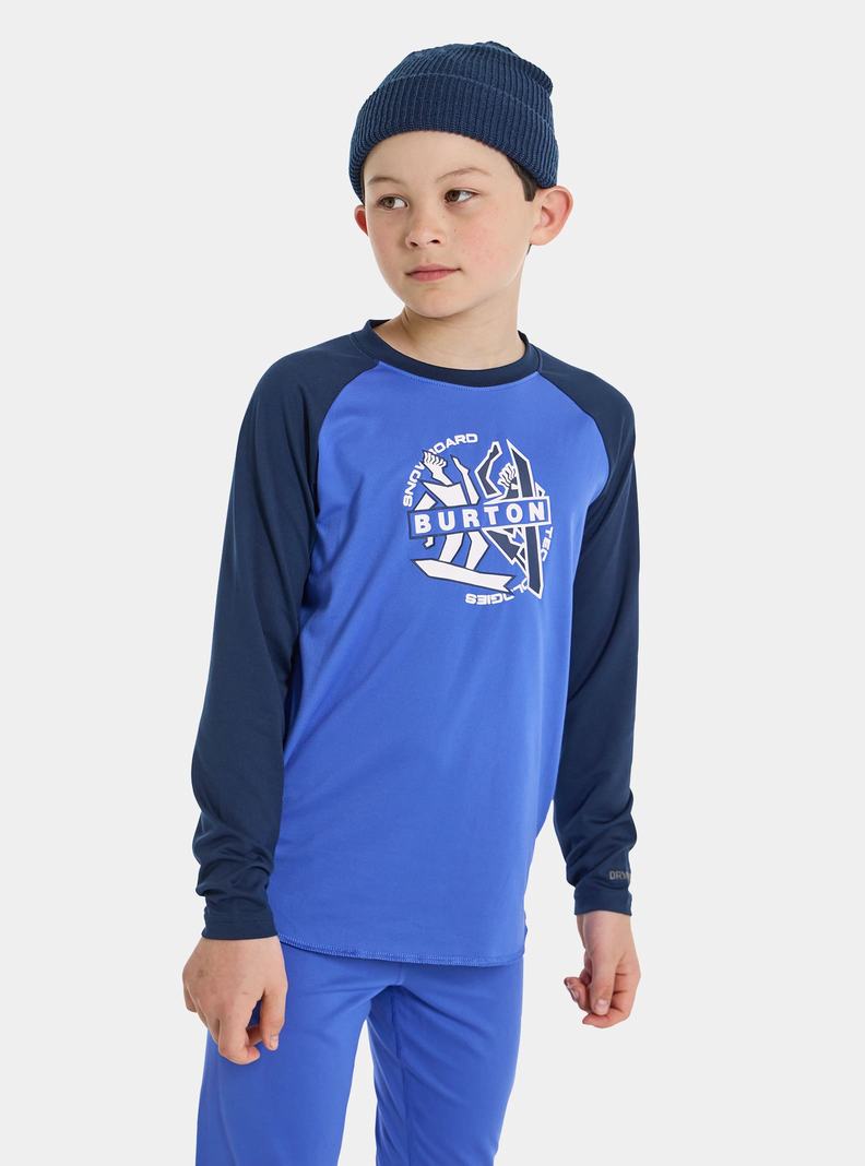 Sous-couches Burton Tech T-Shirt  Bleu Enfant | FAD-2916387