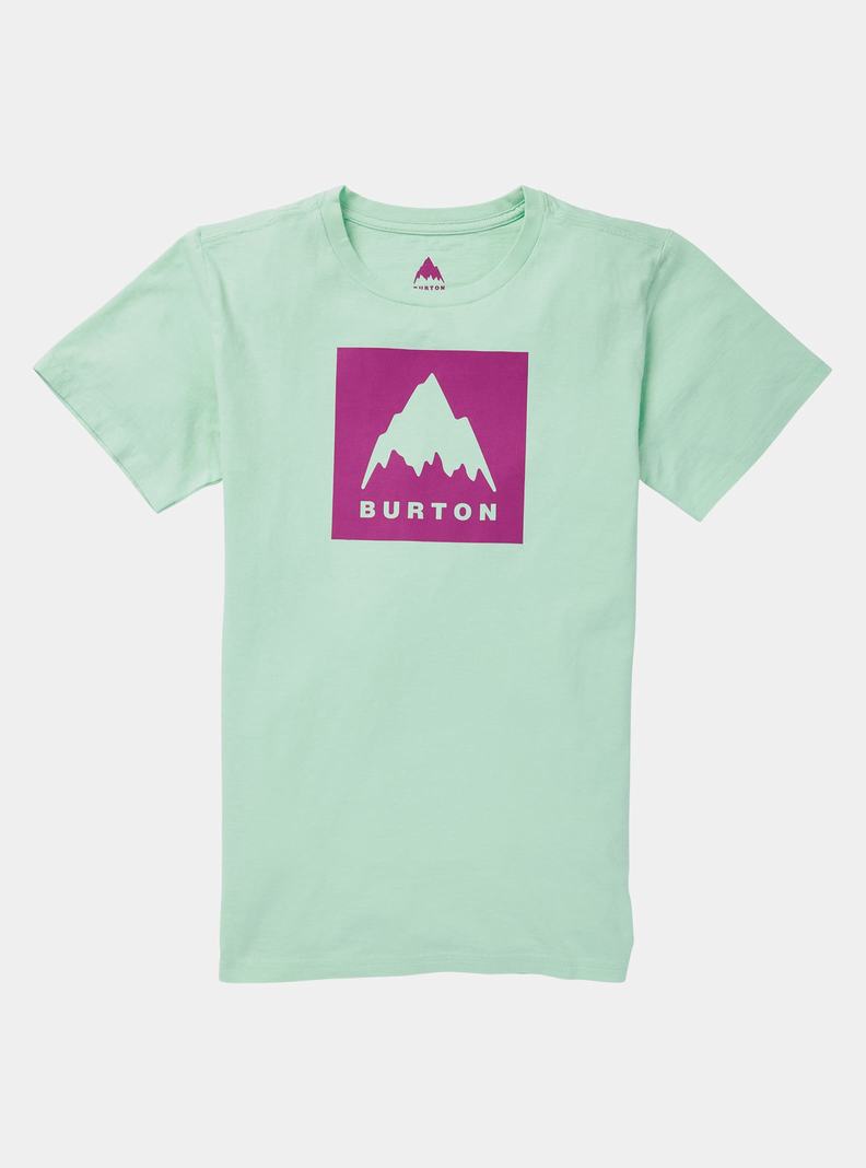 T-shirts Burton Classiche Mountain High Corta Sleeve  Vert Enfant | CVH-8344547