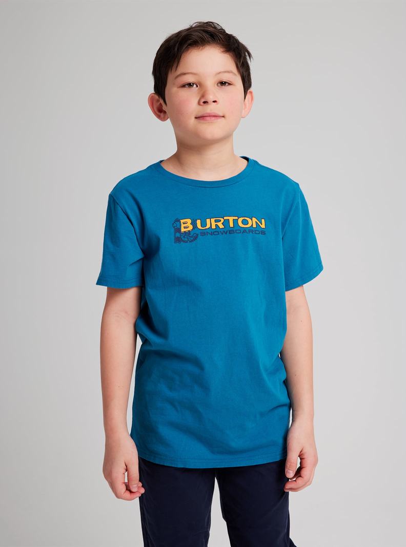 T-shirts Burton Pinecrest Corta Sleeve  Bleu Enfant | VLX-8040678