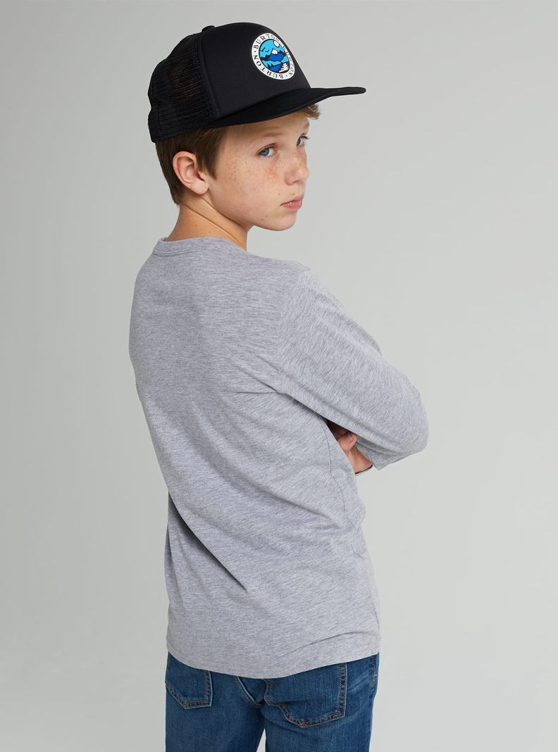 T-shirts Burton Elite Long Sleeve  Grise Enfant | XTN-0381101