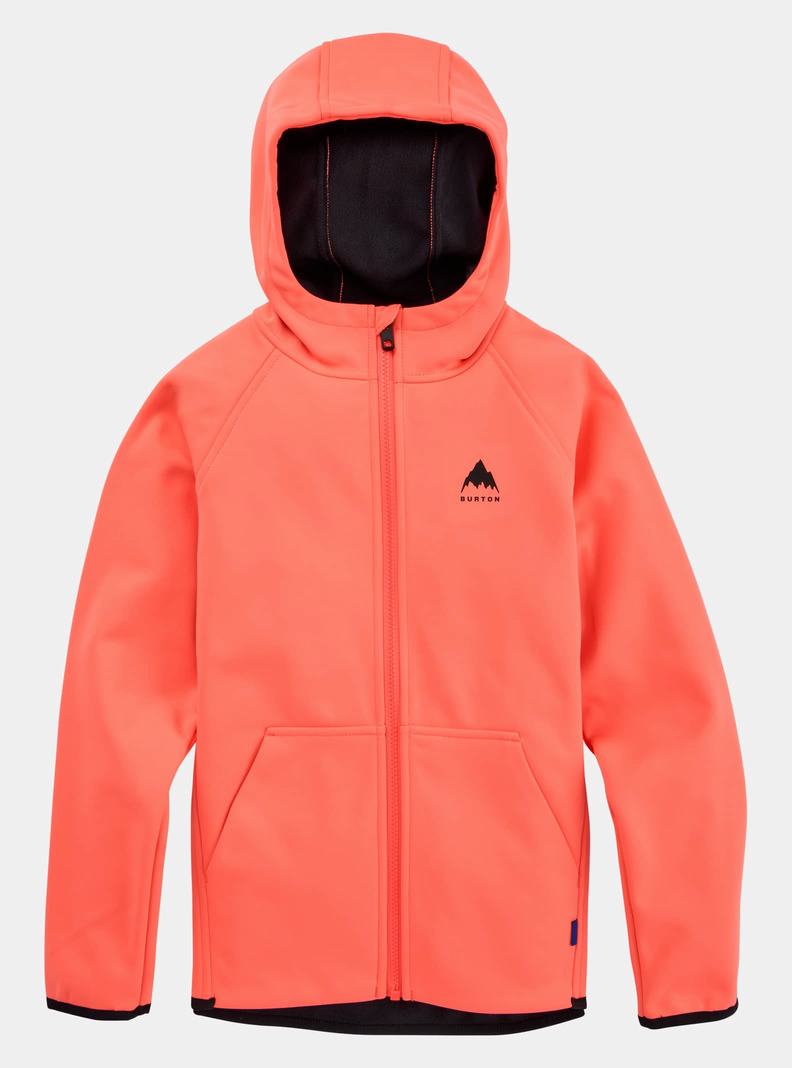 Sweats Burton Crown Weatherproof Full-Zip Fleece  Orange Enfant | MGC-3146316