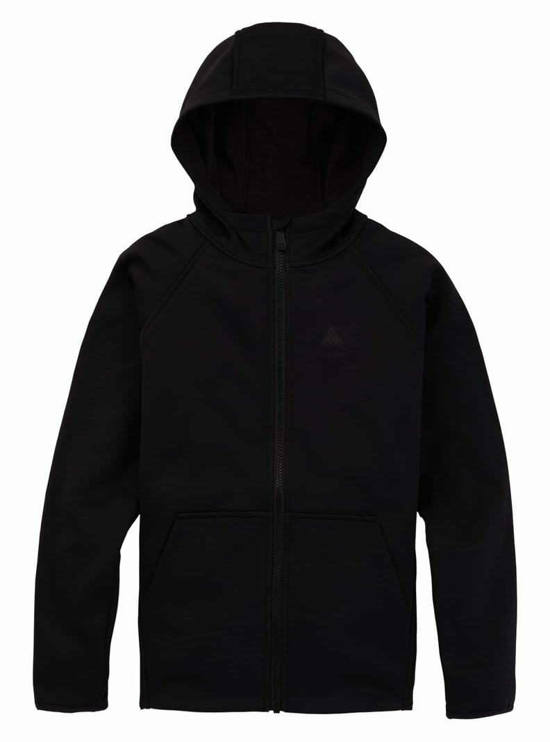 Sweats Burton Crown Weatherproof Full-Zip Fleece  Noir Enfant | EPH-0387047