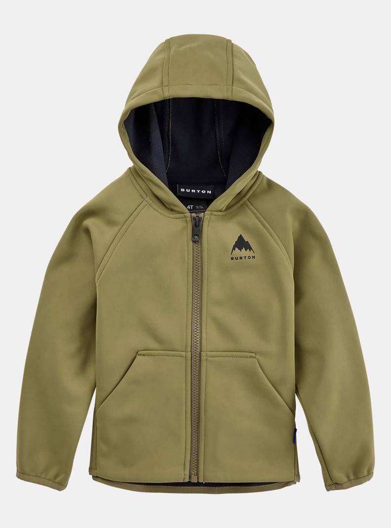 Sweats Burton Crown Weatherproof Full-Zip Fleece  Vert Olive Enfant | WNC-1977840