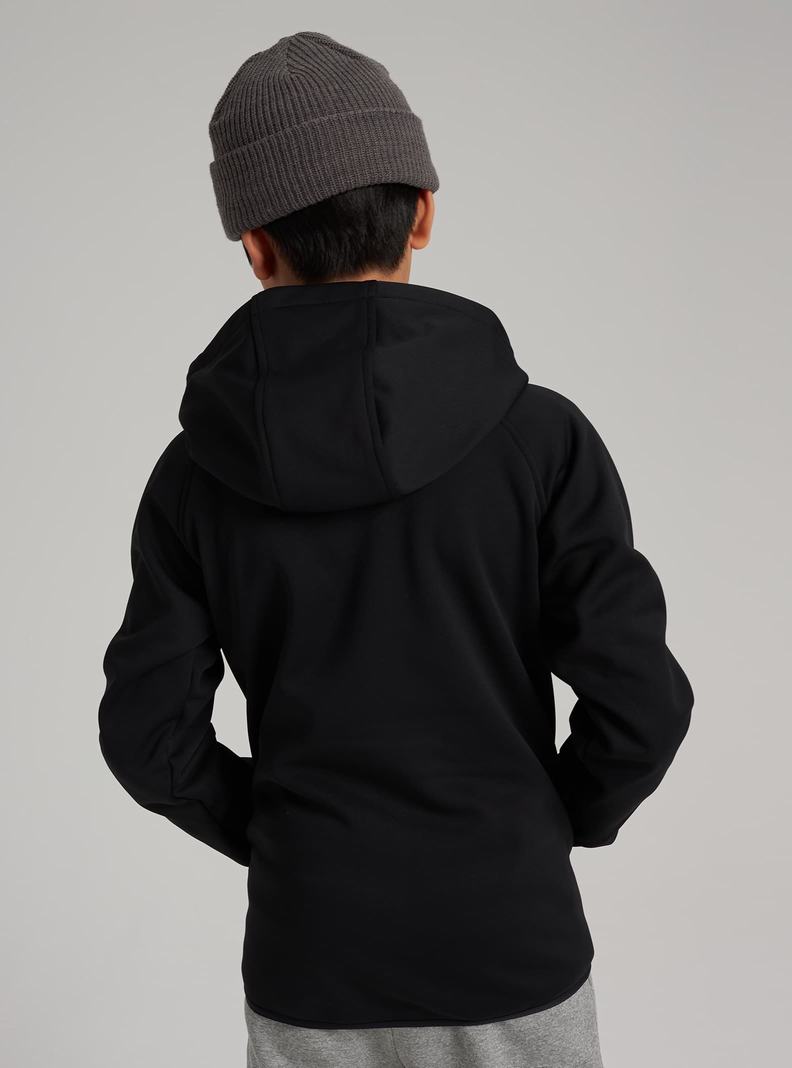 Sweats Burton Crown Weatherproof Full-Zip Fleece  Noir Enfant | EPH-0387047