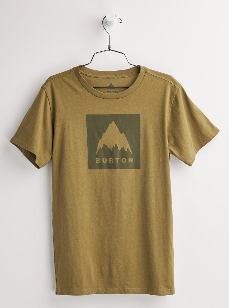 T-shirts Burton Classiche Mountain High Corta Sleeve  Vert Olive Enfant | YWU-5030595