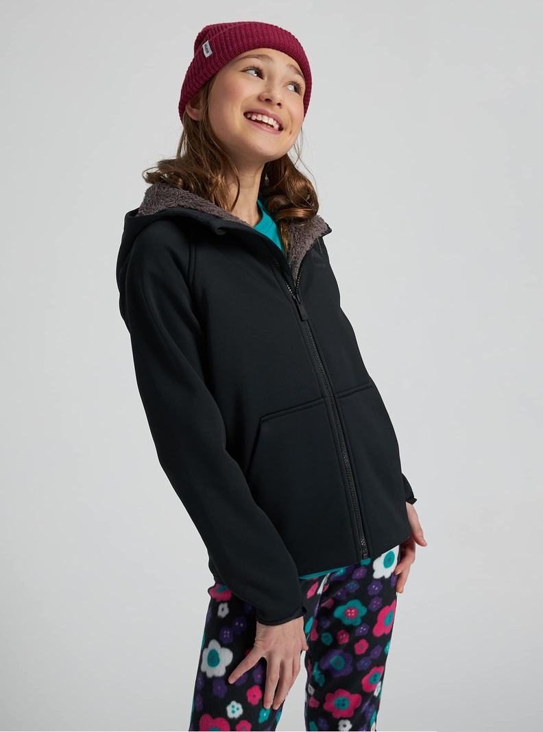 Sweats Burton Crown Weatherproof Full-Zip Sherpa Fleece  Noir Enfant | WTA-4527537