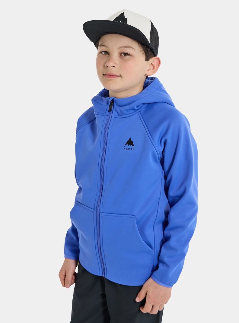 Sweats Burton Crown Weatherproof Full-Zip Sherpa Fleece  Bleu Enfant | VKM-1844313