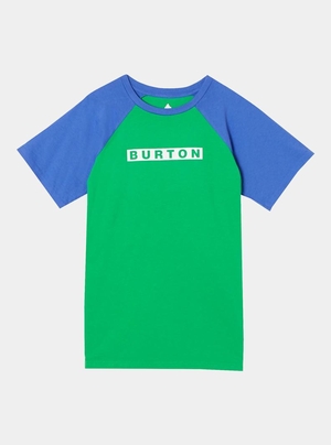 T-shirts Burton Vault Corta Sleeve  Vert Bleu Enfant | IVV-1300221