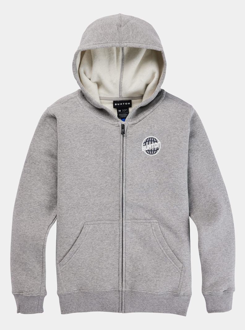 Sweat à capuche Burton Westdale Full-Zip  Grise Enfant | MWK-0861182